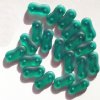 20 4x16mm Two Hole Spacer - Matte Emerald